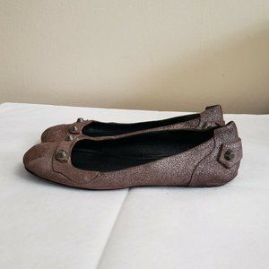 Balenciaga Arena Ballet Flats Suede Authentic